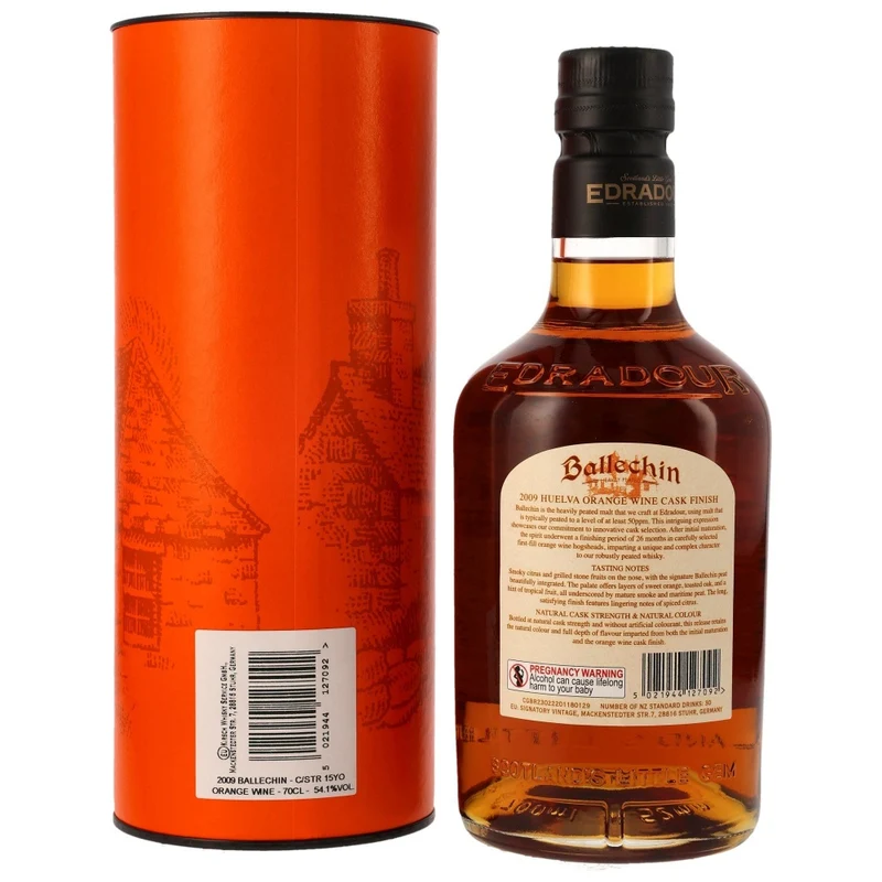 Ballechin 15 Jahre Orange Wine Cask Heavily Peated 54,1% 0,7l