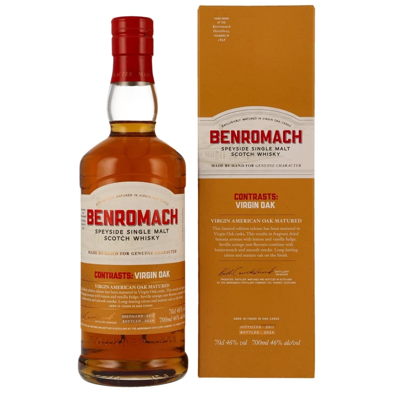 Benromach 10 Jahre 2013/2024 Contrasts Virgin Oak 46% 0,7l