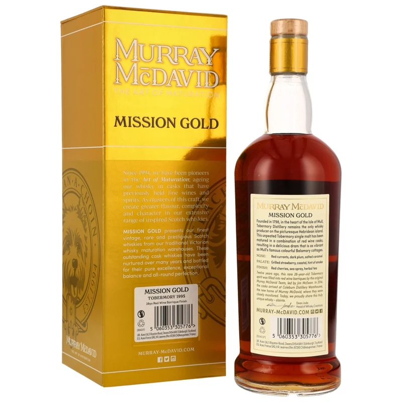 Tobermory 28 Jahre 1995/2024 Mission Gold Murray McDavid 49,8% 0,7l
