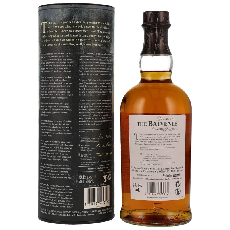 Balvenie 17 Jahre The Week of Peat 49,4% 0,7l