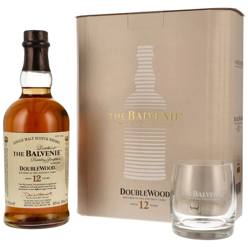 Balvenie 12 Jahre Double Wood Geschenkset 40% 0,7l + Tumbler