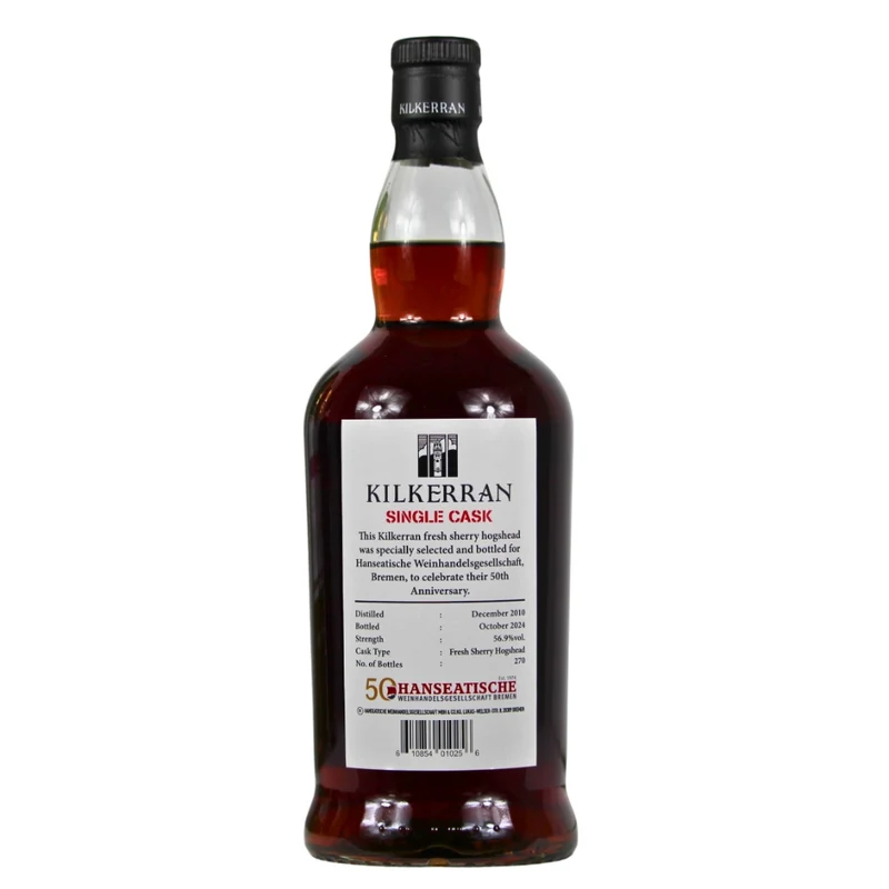 Kilkerran 13 Jahre Sherry Single Cask Germany Exclusive 56,9% 0,7l