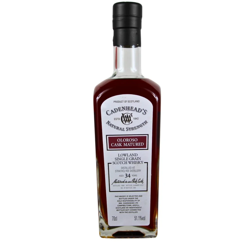 Strathclyde 34 Jahre Single Grain Authentic Collection Cadenhead's 51,1% 0,7l