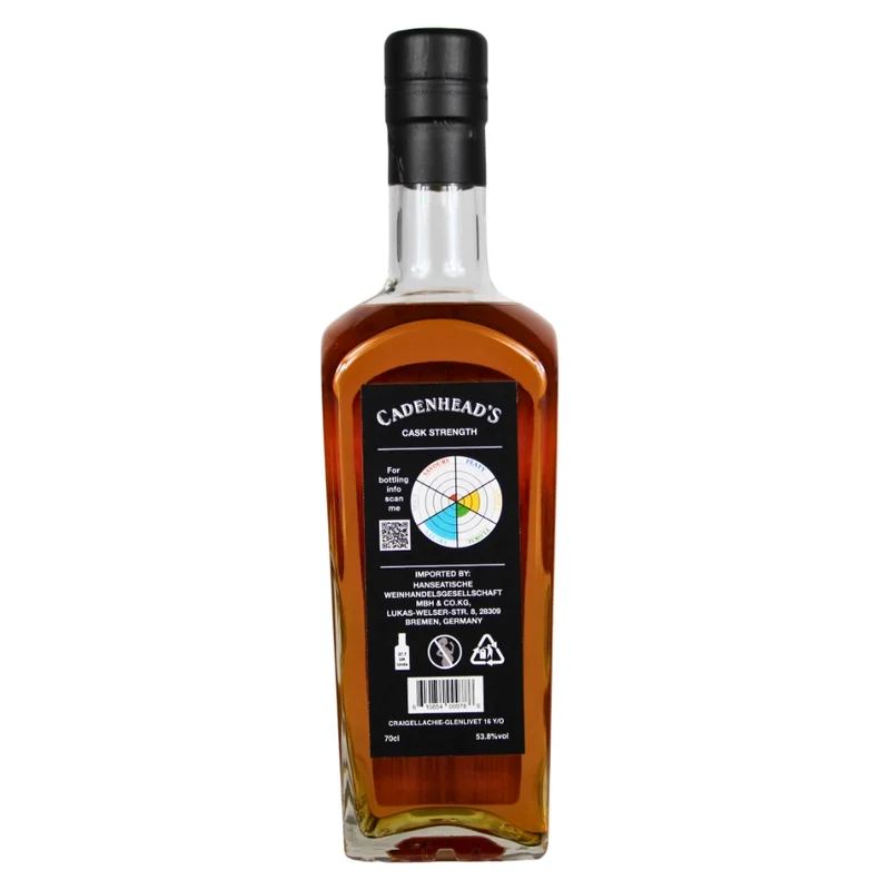 Craigellachie 16 Jahre Chairman's Stock Cask Strength Cadenhead's 53,8% 0,7l