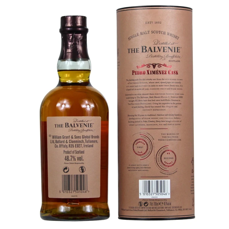 Balvenie 18 Jahre PX Sherry Butt Finish 48,7% 0,7l