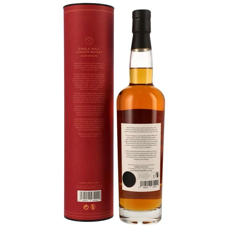 Bimber Klub Edition Release 05/2024 Oloroso Cask London Whisky 51,8% 0,7l