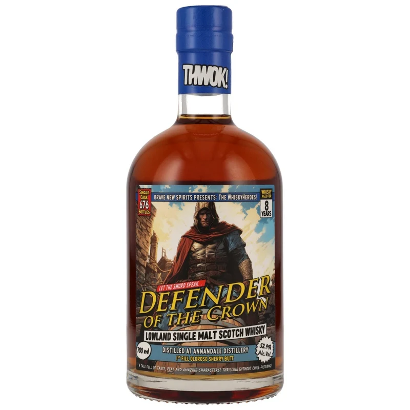 Annandale 8 Jahre Defender of the Crown Whisky Heroes 52,9% 0,7l