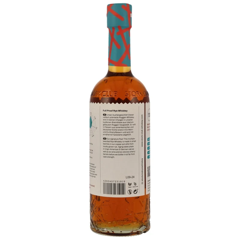 Stork Club Full Proof Rye Whiskey 55% 0,7l