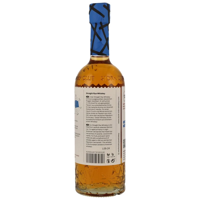 Stork Club Straight Rye Whiskey 45% 0,7l