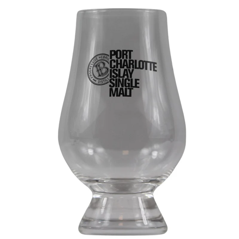 Port Chralotte Glas mit Aufdruck