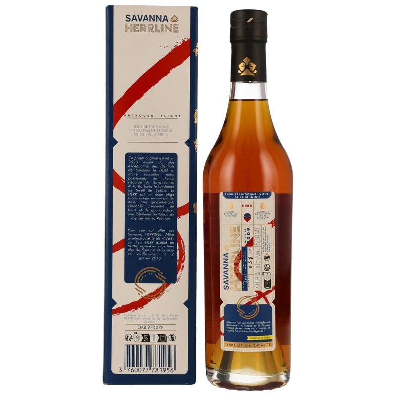 Savanna Herrline Single Cask Rhum Swell de Spirits Selection No.1 60,8% 0,5l