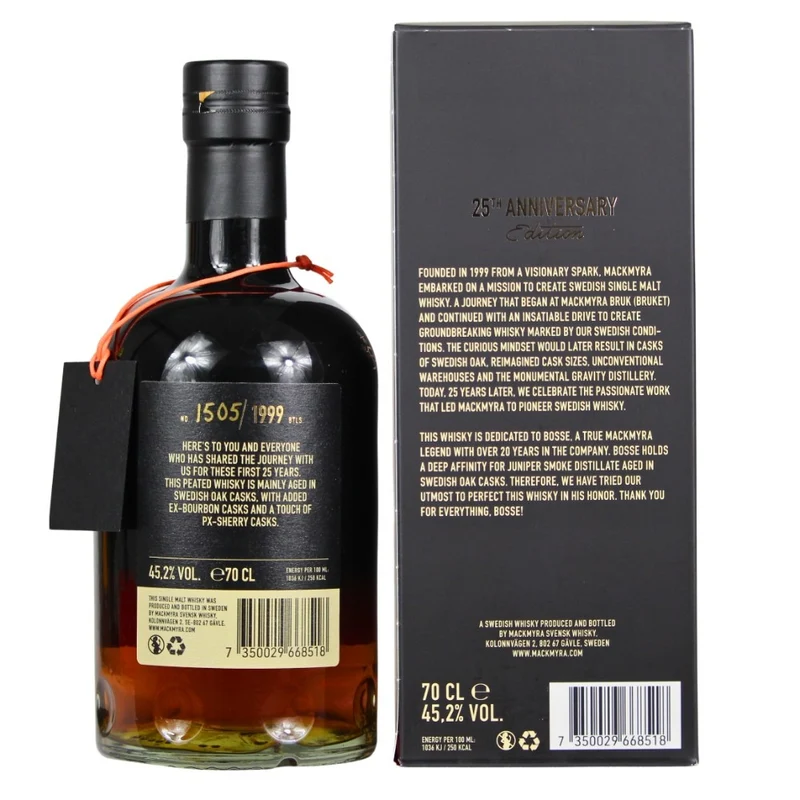 Mackmyra Vision 1999 25th Anniversary 45,2% 0,7l
