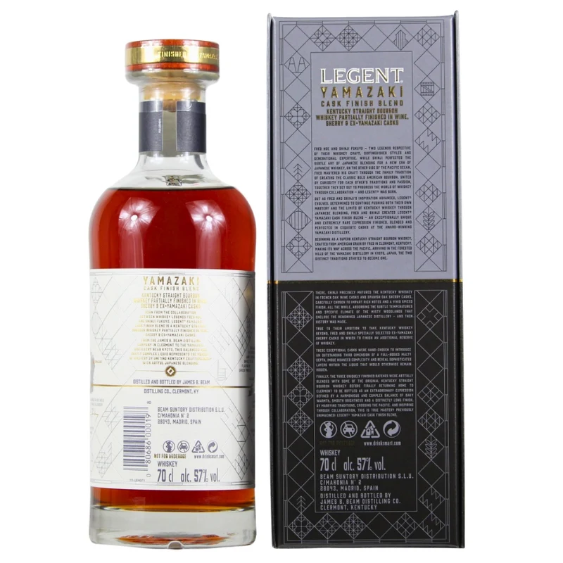Legent Yamazaki Cask Finish Blend Straight Bourbon Whiskey 57% 0,7l
