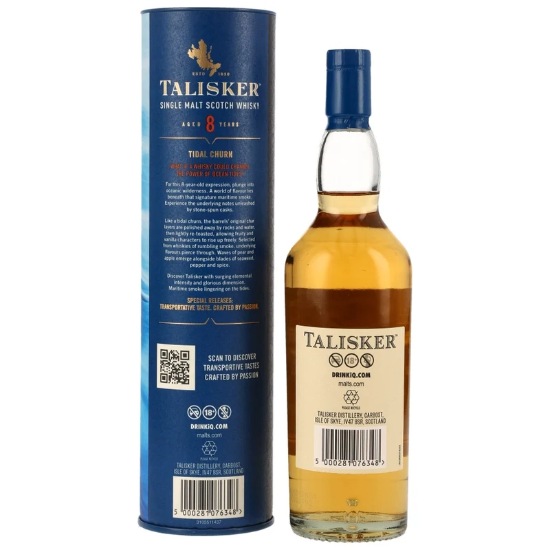 Talisker 8 Jahre Tidal Churn Mini Diageo Special Release 2024 58,7% 0,2l