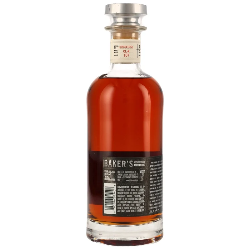 Baker's 7 Jahre Single Barrel Kentucky Straight Bourbon 53,5% 0,7l