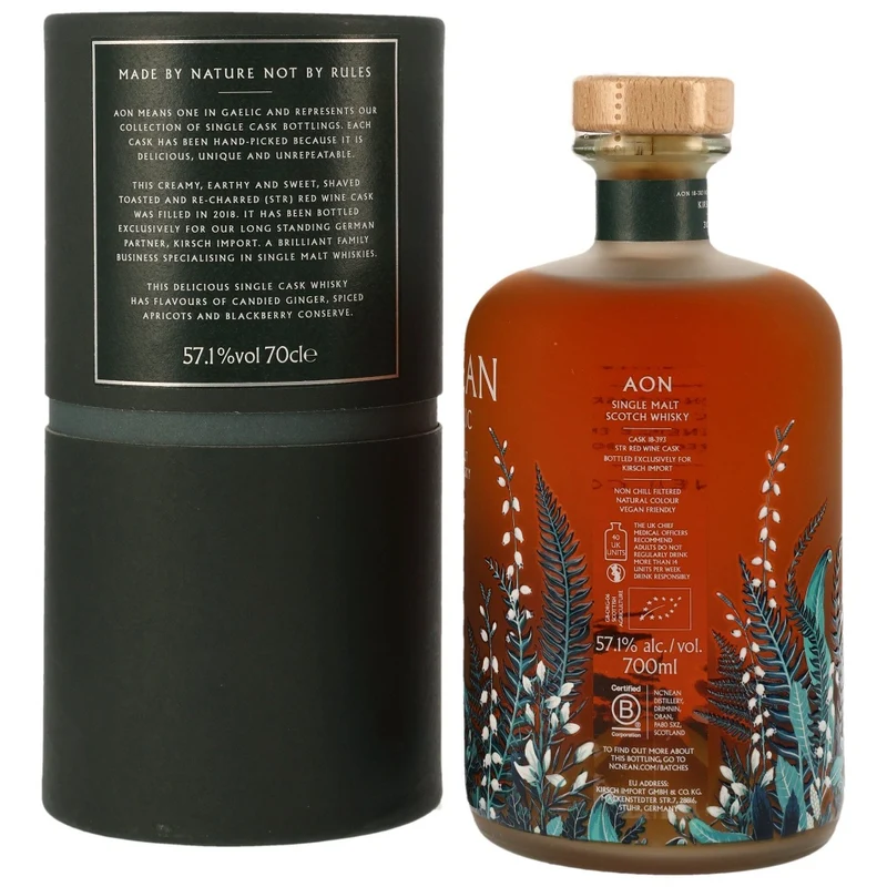 Nc'Nean Aon STR Red Wine Single Cask #18-393 exclusively for Germany 57,1% 0,7l