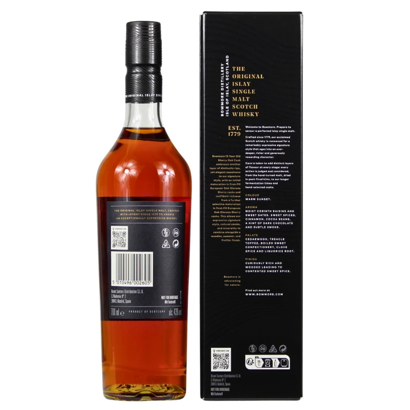 Bowmore 15 Jahre Sherry Cask Collection 2024 43% 0,7l