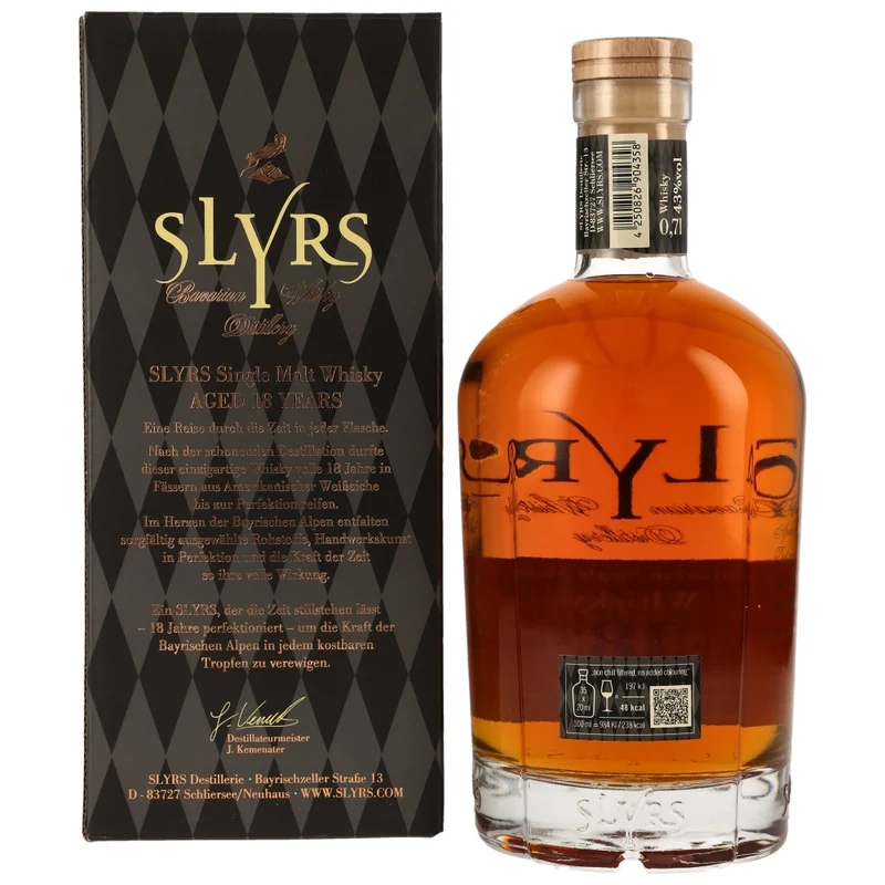 Slyrs 18 Jahre Bavarian Single Malt 43% 0,7l