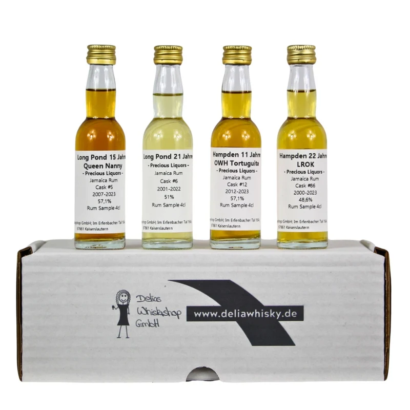 Precious Liquors Jamaica Rum Sampleset ~53,45% 4x4cl