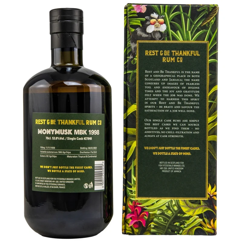 Monymusk 24 Jahre MBK Single Cask #27848 53,8% 0,7l