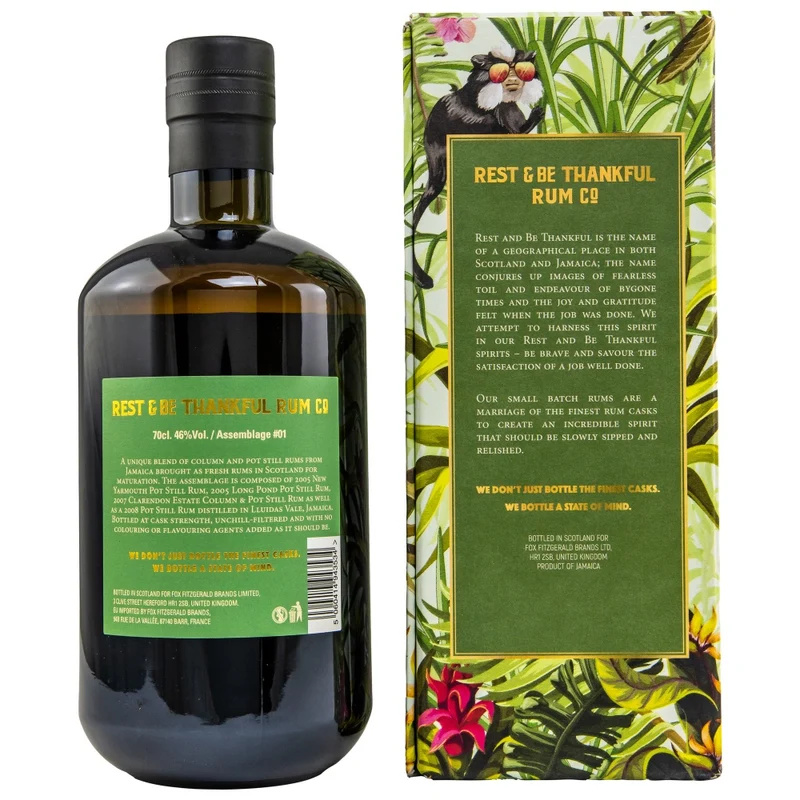 Jamaican Assemblage Rum #1 Rest & Be Thankful 46% 0,7l