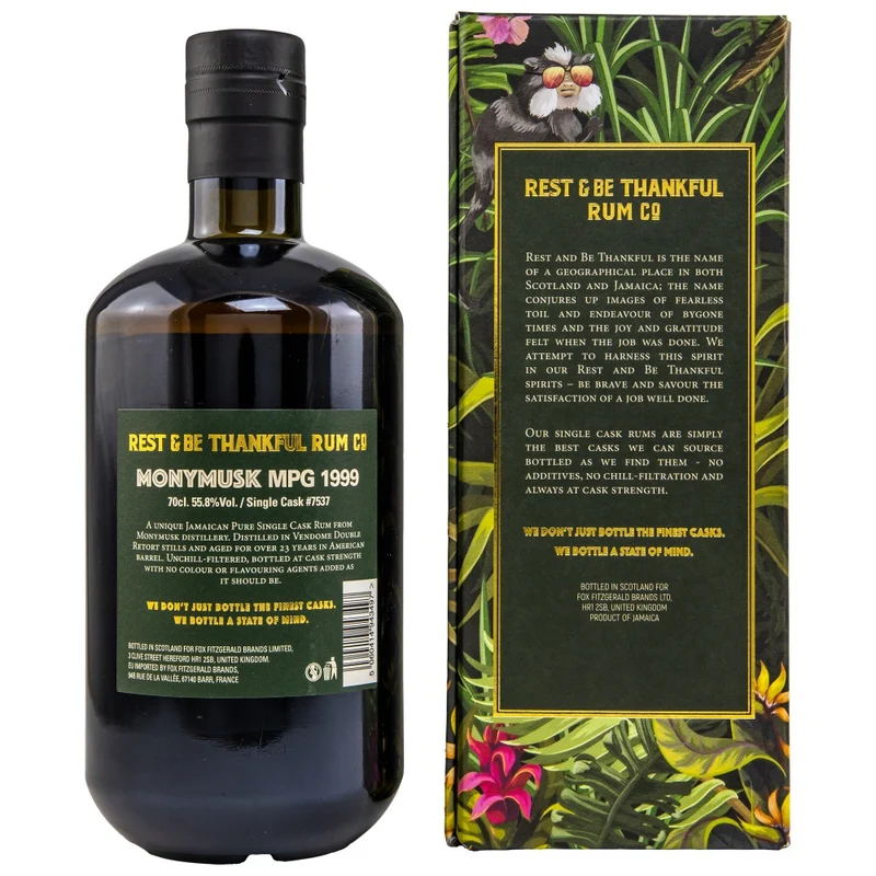 Monymusk 23 Jahre MPG Single Cask #7537 55,8% 0,7l
