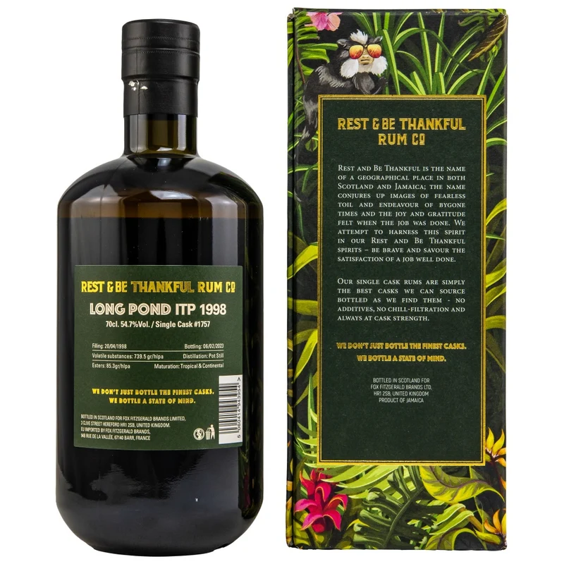 Long Pond 24 Jahre ITP Single Cask #1757 54,7% 0,7l