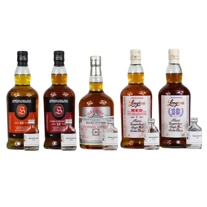 Springbank 30 Jahre Single Cask Sampleset ~51,5% 5x2cl