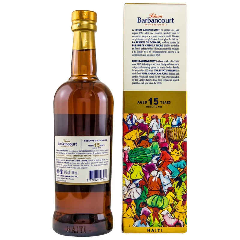 Barbancourt 15 Jahre Reserve du Domaine Haiti Rum 43% 0,7l