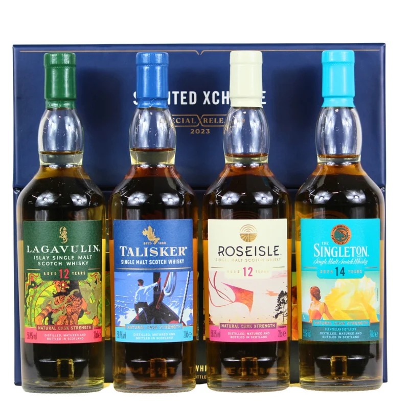 Diageo Special Release 2023 Geschenkset ~56,9% 4x0,2l