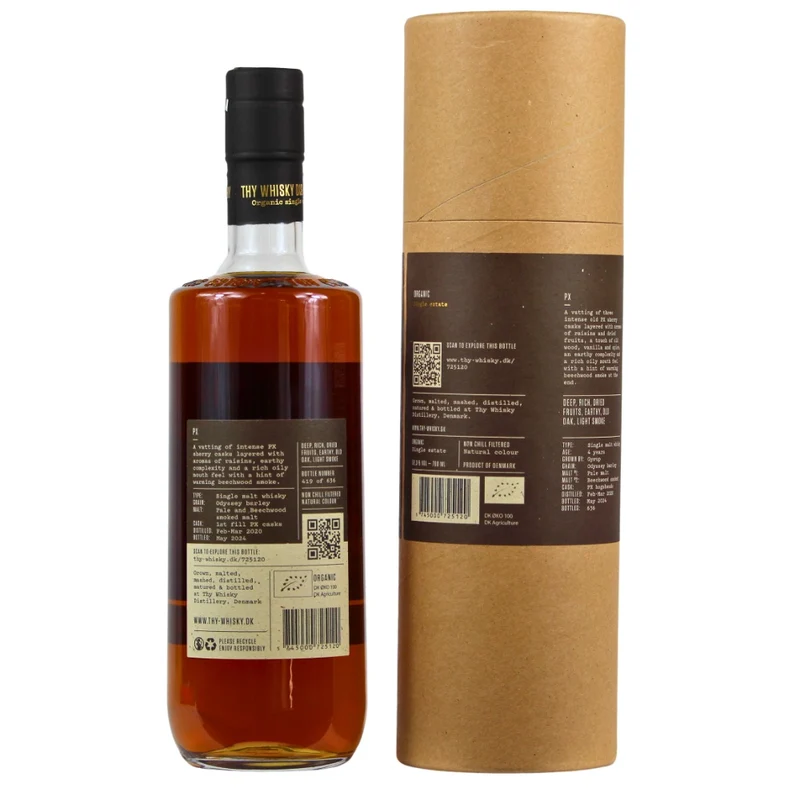 Thy PX Single Cask Danish Single Malt Whisky 58,3% 0,7l