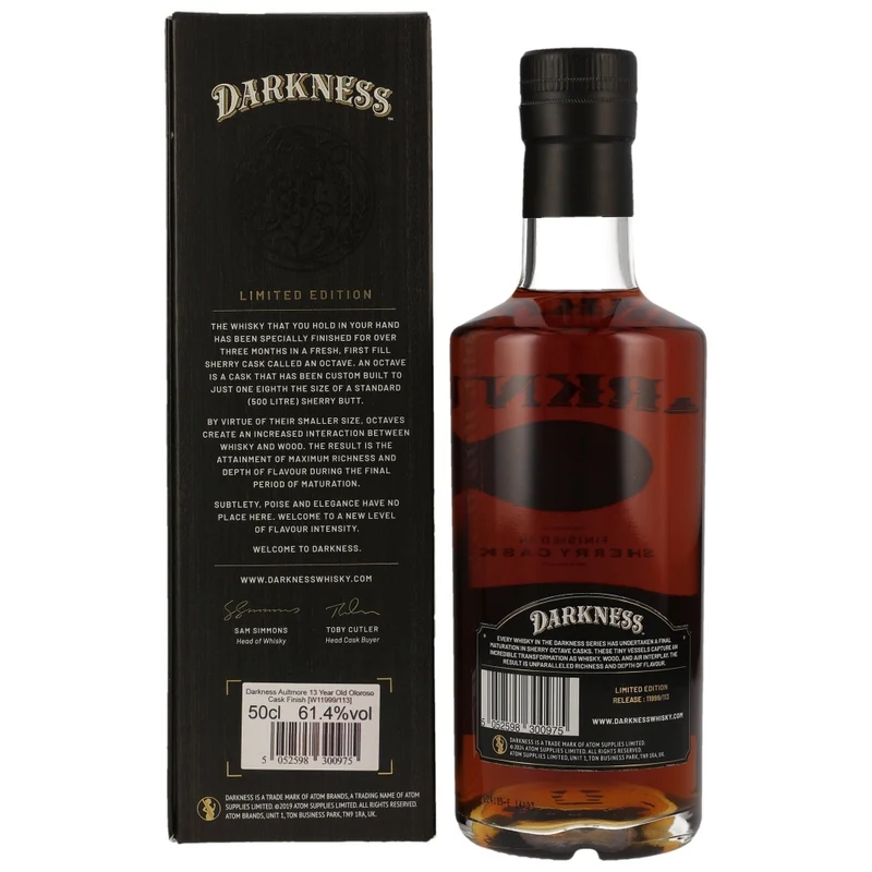 Aultmore 13 Jahre Darkness 61,4% 0,5l