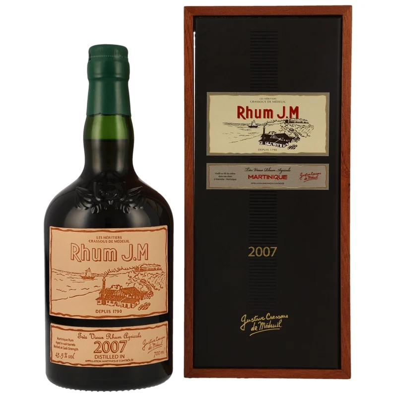 Rhum J.M 15 Jahre 2007/2023 Martinique Cask Strength 43,5% 0,7l
