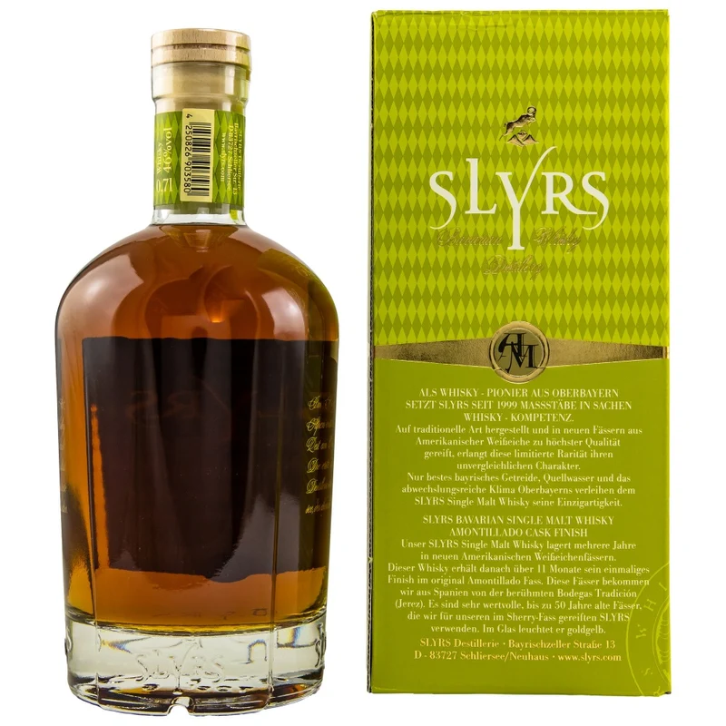 Slyrs Amontillado Cask Finish Single Malt Whisky 46% 0,7l