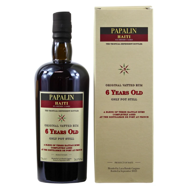 Papalin 6 Jahre Haiti Rum Ex-Sherry Cask 54,1% 0,7l