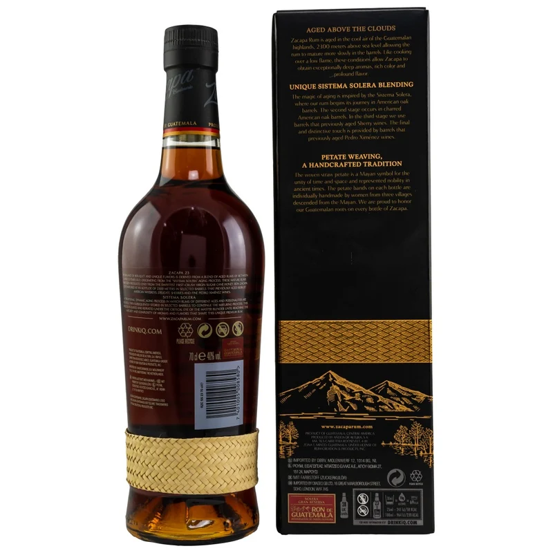 Zacapa Sistema 23 Solera Gran Reserva Guatemala Rum 40% 0,7l