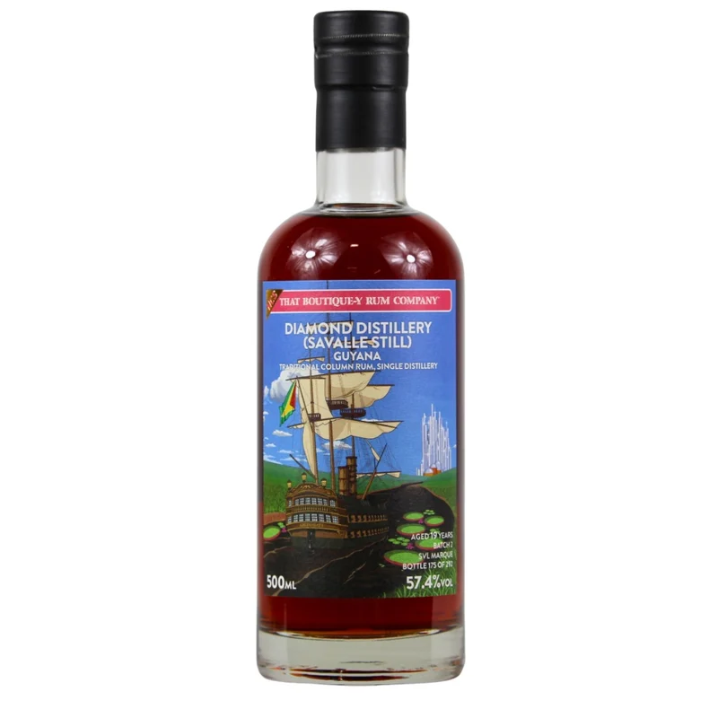 Diamond Distillery 19 Jahre Guyana Rum Batch 2 SVL Marque 57,4% 0,5l