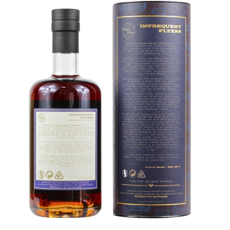 Dumbarton 26 Jahre Infrequent Flyers No.132 Single Grain Cask #174 53,8% 0,7l