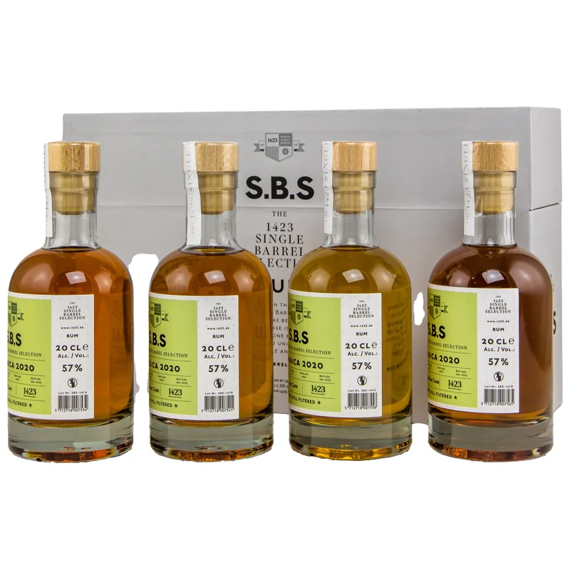 SBS Jamaica Rum DOK Collection Single Barrel Selection 57% 4x0,2l