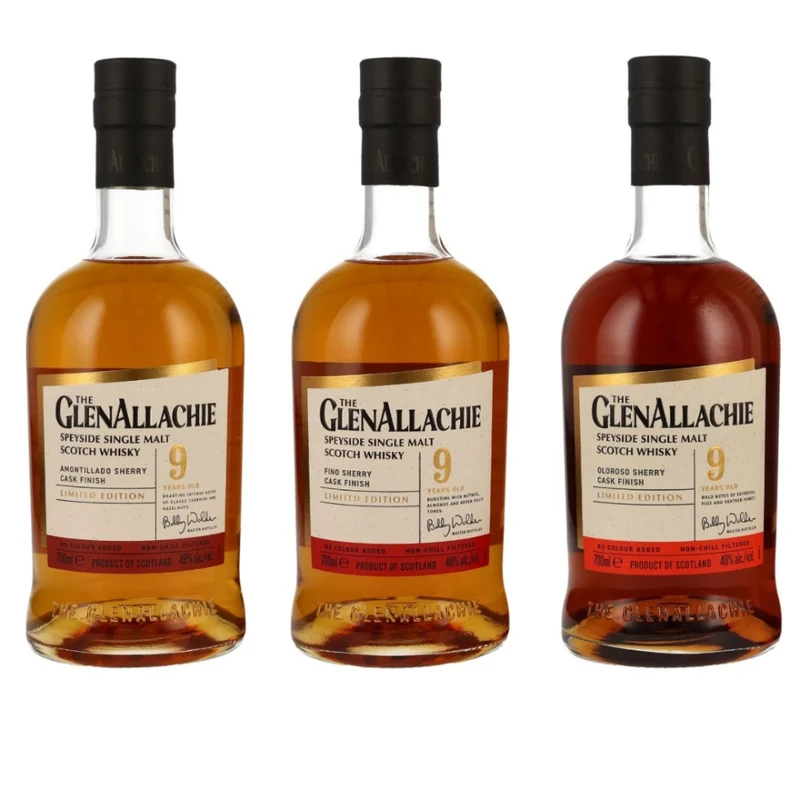 GlenAllachie The Wood Collection Sampleset 48% 3x4cl