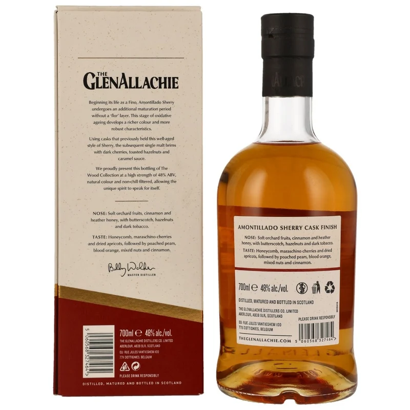 GlenAllachie 9 Jahre The Wood Collection Amontillado Sherry Finish 48% 0,7l