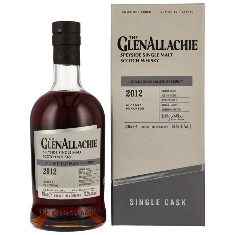 GlenAllachie 11 Jahre 2012/2024 Oloroso Puncheon Cask #801629 58,3% 0,7l