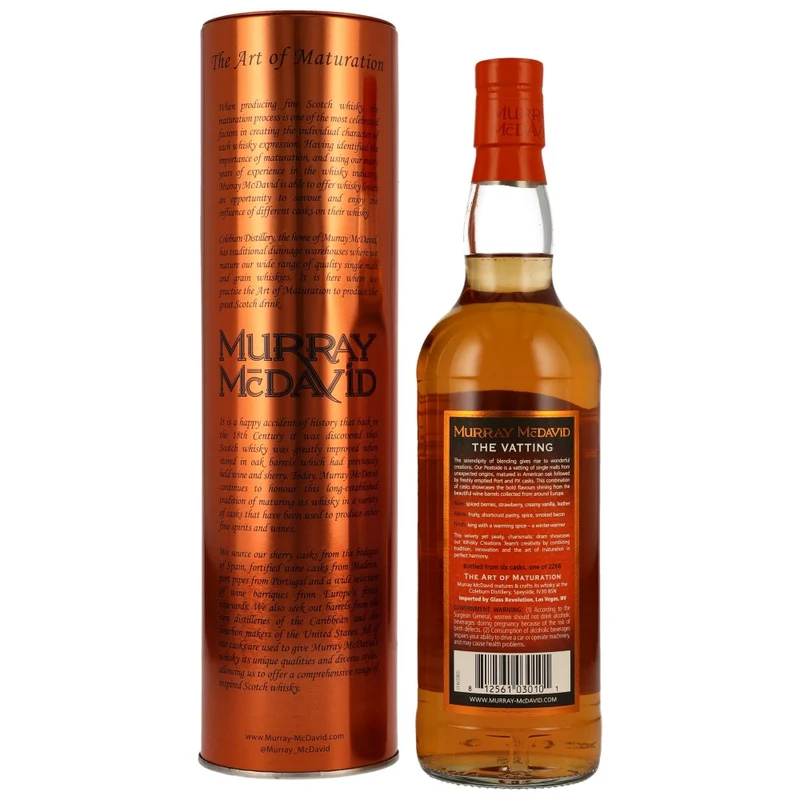 Peatside 6 Jahre The Vatting Blended Malt Whisky Murray McDavid 46% 0,75l
