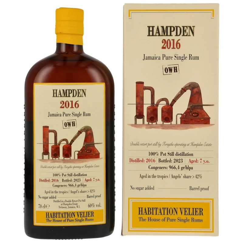 Hampden 2016/2023 OWH Habitation Velier Jamaica Rum 60% 0,7l