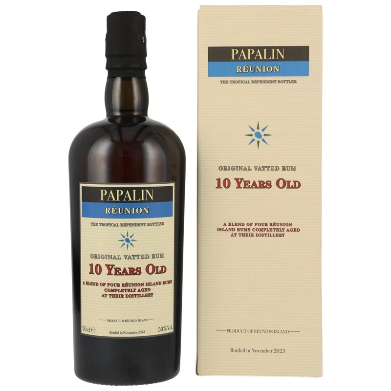 Papalin 10 Jahre Reunion Rum 50% 0,7l