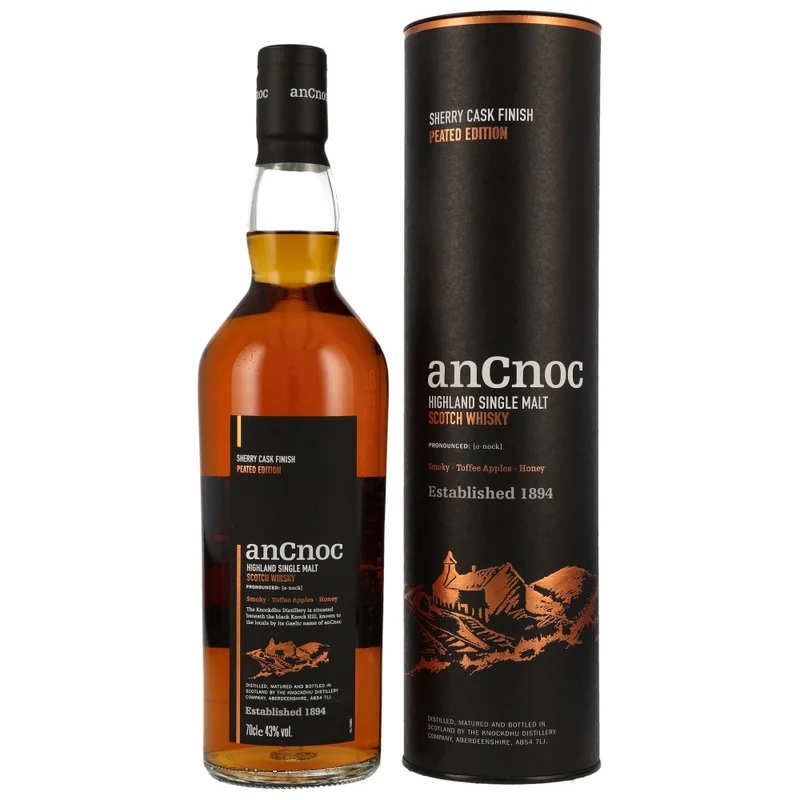 anCnoc Sherry Cask Finish Peated Edition 43% 0,7l