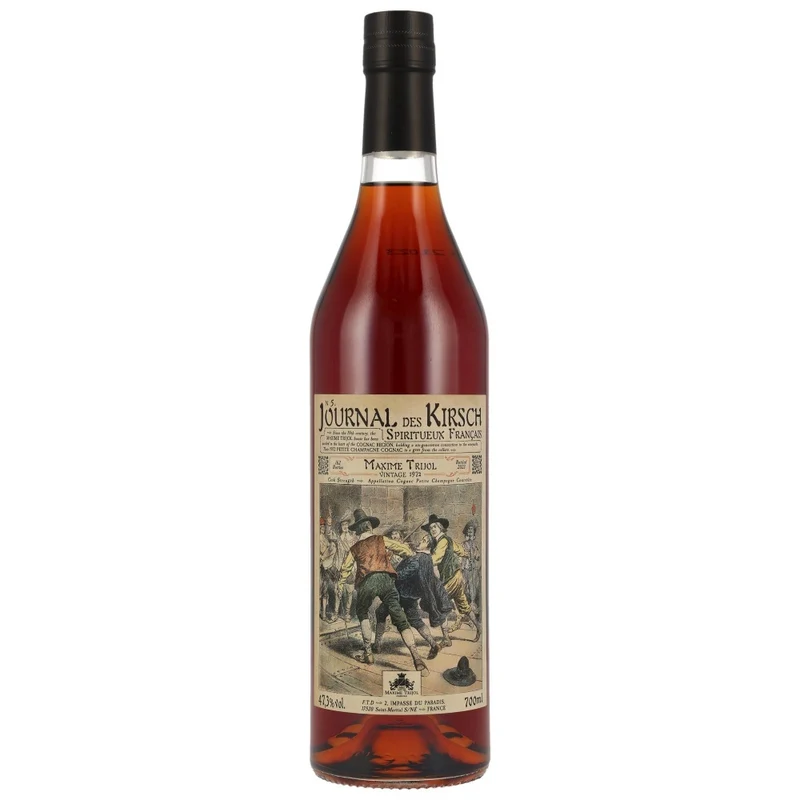 Maxime Trijol Cognac Petite Champagne 1972 Journal des Kirsch N.5 47,3% 0,7l