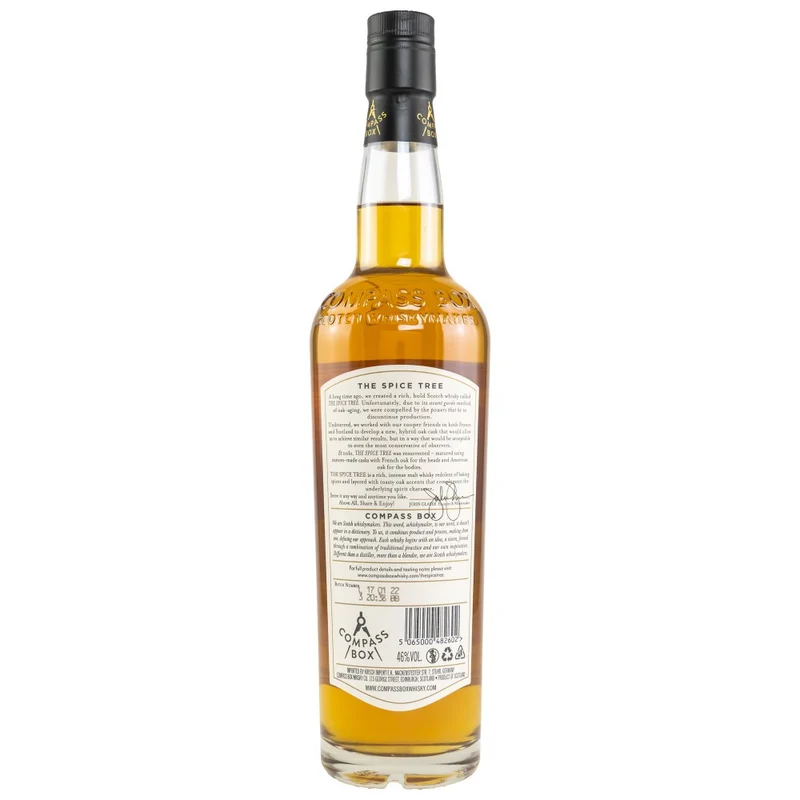 Compass Box Spice Tree Blended Malt Whisky 46% 0,7l