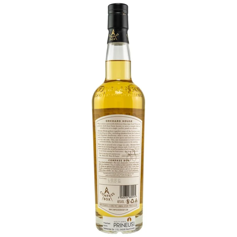 Compass Box Orchard House Blended Malt Whisky 46% 0,7 l