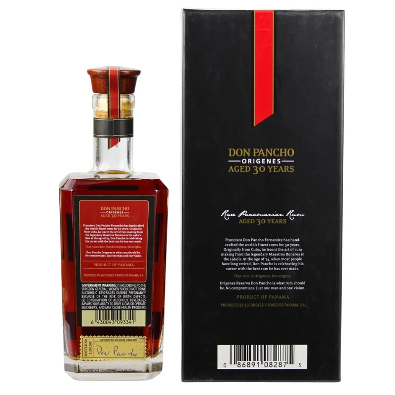 Don Pancho 30 Jahre Origenes Panama Rum 40% 0,7l